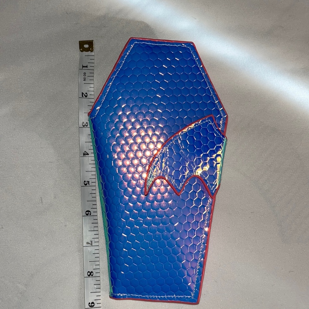Custom made holographic coffin wallet